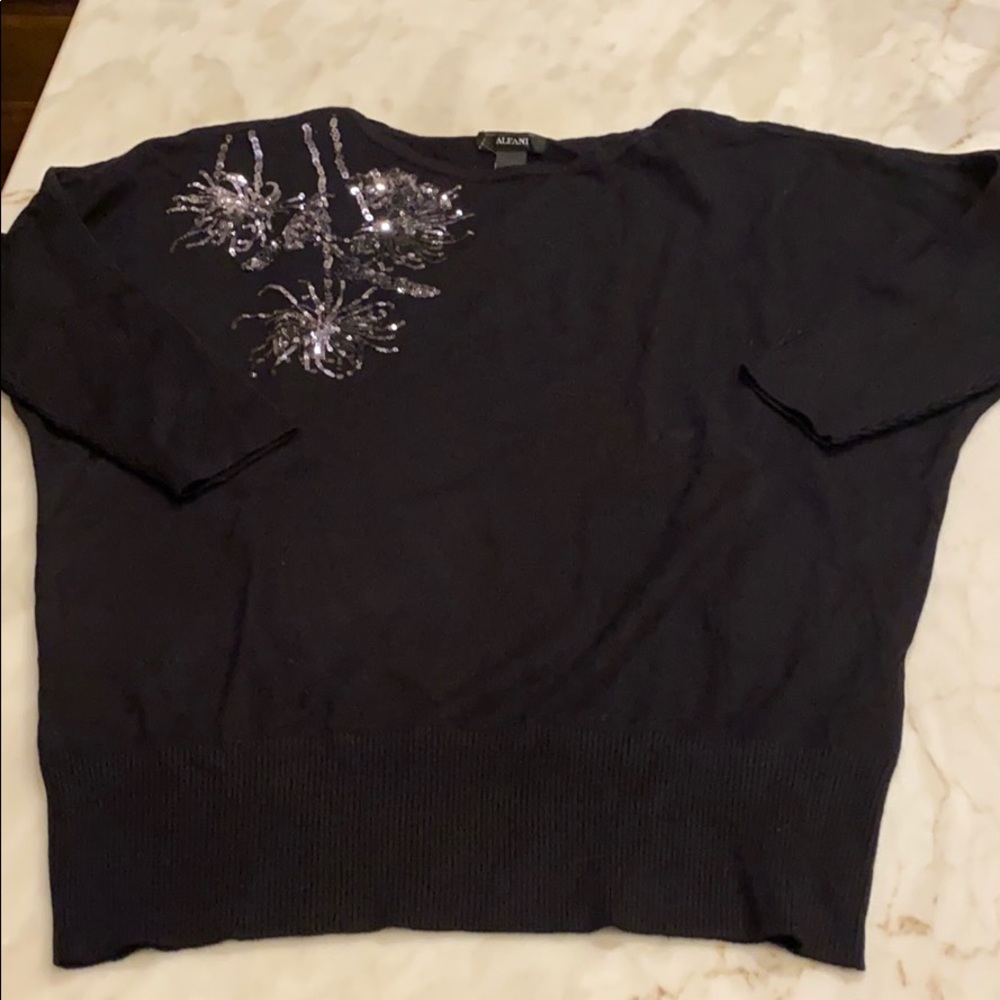 Women’s Alfani sequined sweater - brand new w/tag